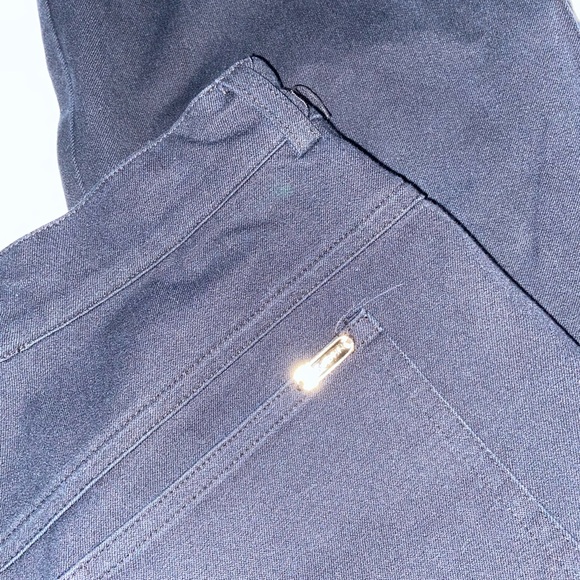 St. John Sport By Marie Gray Sz 8 Black High-Waisted Straight Leg Trousers - Picture 7 of 7